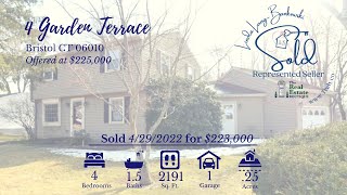 SOLD 4 Garden Terrace Bristol CT 06010