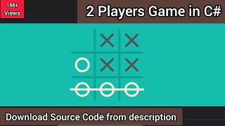 how to create tic tac toe game in c# | windows form application c# visual studio 2022 | c# tutorial screenshot 4