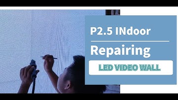 P2.5 LED Screen Video Wall, Repairing on the Screen with Hot Air Gun