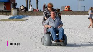 DeBug  Beach wheelchair at Pensacola Beach Debug Beach Wheelchair