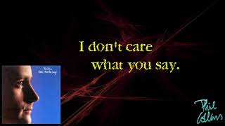 I Don't Care Anymore (Lyrics) - Phil Collins | Correct Lyrics