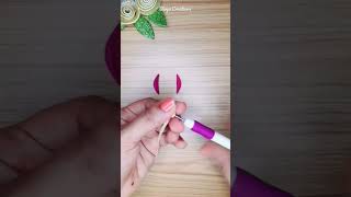 Easy Quilling Flowers #shorts #youtubeshorts