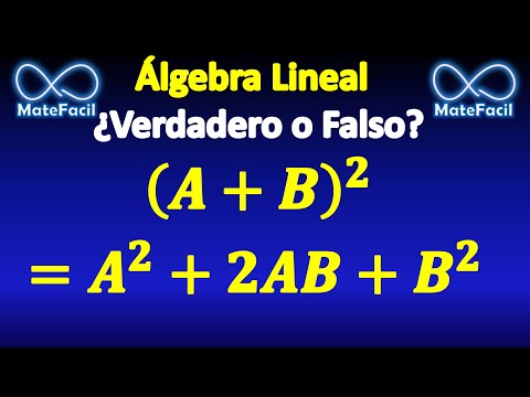 Binomio cuadrado con matrices