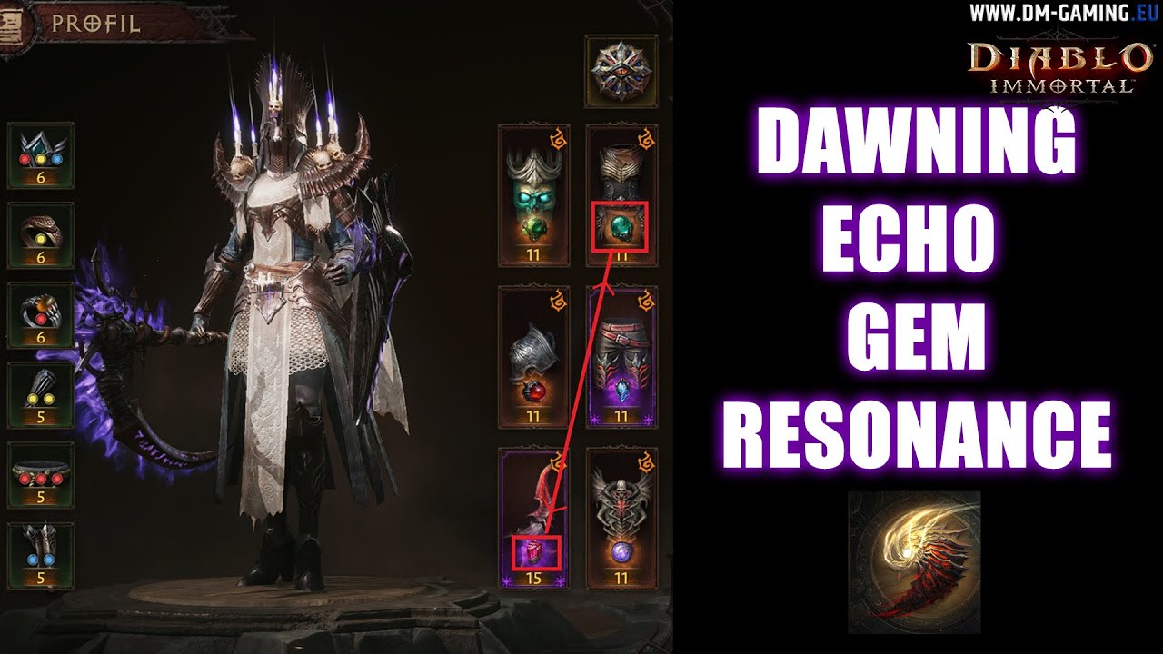 Dawning Echo and Gem Resonance Diablo Immortal YouTube