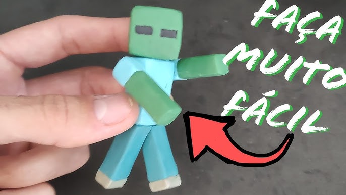 Como Fazer um Personagem de ROBLOX Com Massinha de Modelar! Passo a Passo  Fácil! - Boneco do Roblox! 