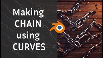 Making Chain using Curves | Blender Tutorial #3d