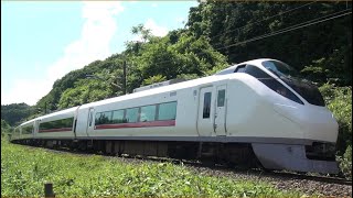 東北本線 白坂カーブ Ｅ６５７系Ｋ１４編成 ＫＹ入場通過 2023.06.14