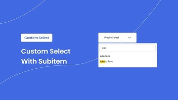 How To Create Custom Select With Subitem - HTML CSS JavaScript