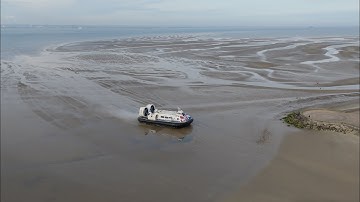 Hover Travel Hovercraft Solent Flyer – Drone Footage Arriving & Departing Ryde, Isle of Wight
