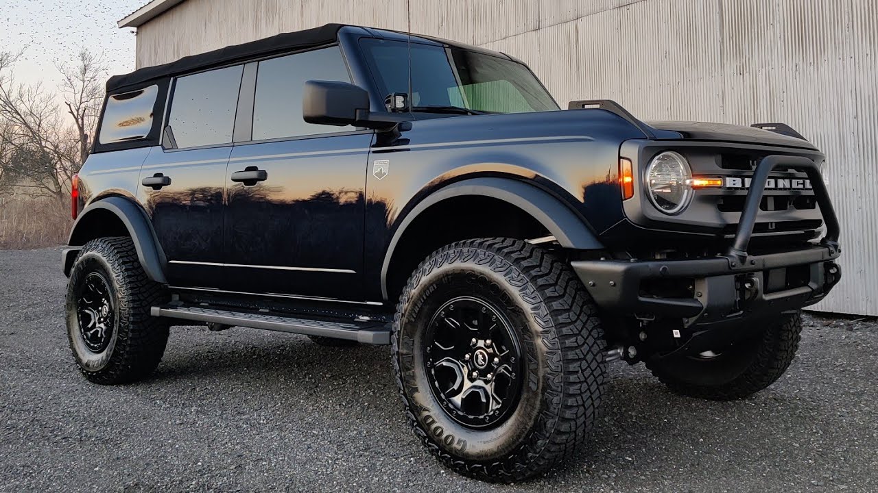 2021 Ford Bronco Mud Flap Install and Tube Step Adjustment. YouTube