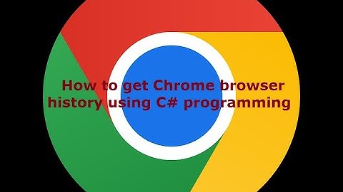 Chrome Browser History C#