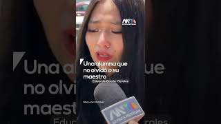 Student pays moving tribute to her teacher, one of the victims of the tragedy in La Concordia Student pays moving tribute to her teacher, one of the victims of the tragedy in La Concordia
