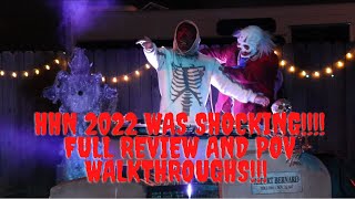 Halloween Horror Nights 2022 Review and Full POV
Universal Halloween Horror Nights did not disappoint on opening night. In spite of the 100+. degree evening and brutal humidity, the cast and crew of HHN came out in full force! Join us for a night in review and full POV walkthroughs of this years event thats not to be missed.
0:00-2:09: Intro
2:10-7:25: The Weekend
7:26-13:19: Killer Klownz
13:20-16:51 The Weekend and Killer Klownz Review
16:52-20:25: Legends Collide
20:26-20:56: Are you excited?
20:57-24:24: Terror Tram Intro
24:25-27:45: Terror Tram Part 1, Bates Motel location
27:46-28:43 Long Walk/Bates House
28:44-28:50: KITTIES!
28:51-31:39: Black Cat Alley, War of the Worlds Set, Terror Tram Part 2
31:40-32:24: Koodles Pumpkins
32:25-34:28: Jupiters Claim
34:29-35:32: Terror Tram Review
35:33-38:25: Death Eaters of Hogsmeade
38:26-43:13: Scarecrow the Reaping
43:14-44:13: Review of Scarecrow
44:14-48:02: Halloween
48:03-50:43 Review of Halloween
50:44-55:45: Universal Horror Hotel
55:46-55:51: Why are you running?
55:52-58:55: La Llorona
58:56-1:01:12: Review of La Llorona
1:01:13-1:02:15: Tiny Beautiful Forest Photo Op/Scare Zone
1:02:16-1:05:47: Horrors of Blumhouse
1:05:48-1:09:16: Scare Zones, Silliness and Wrap Up
https://www.epidemicsound.com/track/ehQ2J91Zvd/
https://www.epidemicsound.com/track/is2LWAo9bm/
https://www.epidemicsound.com/track/GnGR0Mb8Eg/
Please SUBSCRIBE for new videos each week!
Follow us on Social Media!
Facebook: https://www.facebook.com/fracturedcompassproductions/
Twitter: https://twitter.com/Fract_compass
Instagram: https://www.instagram.com/fracturedcompass/
Email: FracturedCompass@gmail.com Halloween Horror Nights 2022 Review and Full POV