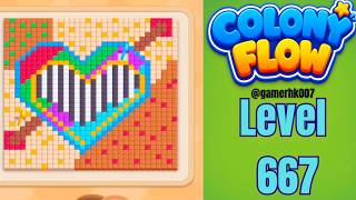Information Colony Flow Level 667 hard level Walkthrough Solution  Guide