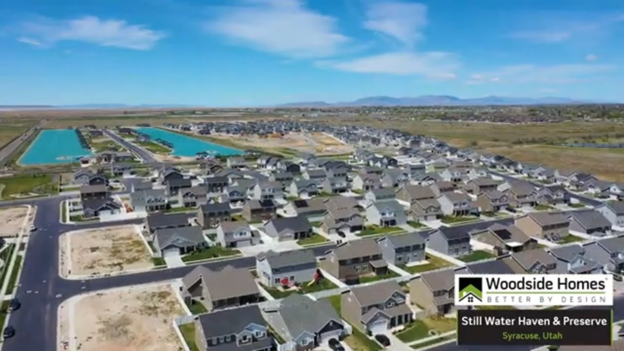 Flyover of Still Water Preserve & Still Water Haven in Syracuse, Utah YouTube