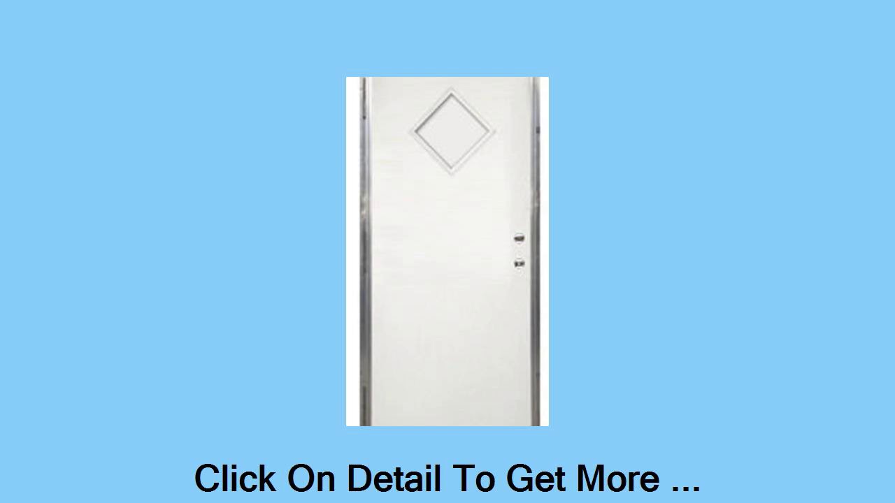 36" x 80" Kinro OutSwing Exterior Door With Diamond Window YouTube