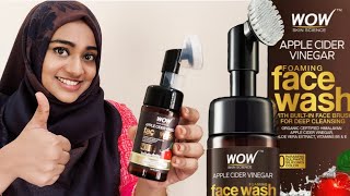 Wow Apple Cider Vinegar Foaming Face Wash | Unisex Face Wash Honest Malayalam Review