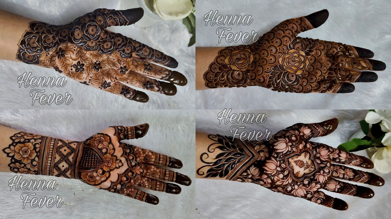4 Latest Trending Front Hand Ramadan 2026 Mehndi Henna Design | Step by Step Tutorial | Henna Fever