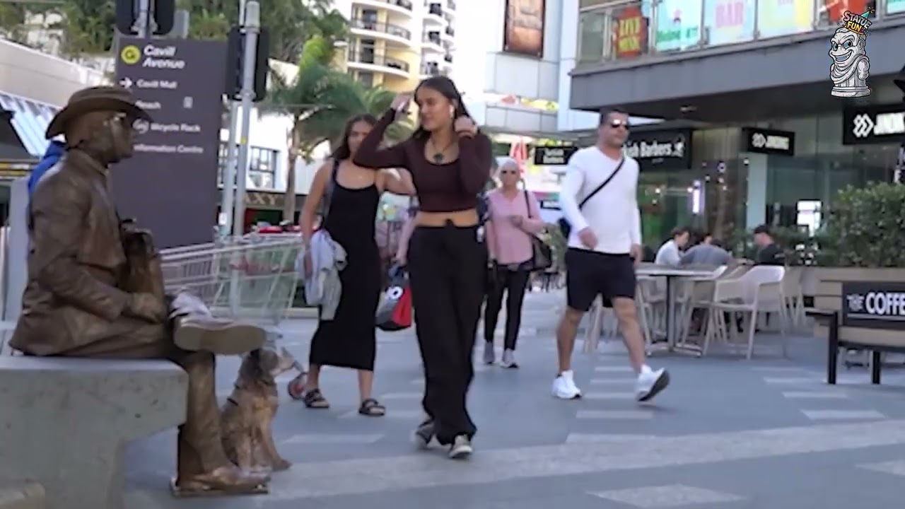 Heart Attack Moments in Brisbane City 😂 | Funniest Living Statue Prank Reactions