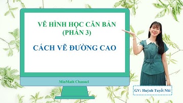 Vẽ hình học căn bản|Cách vẽ đường cao