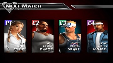 Def Jam Vendetta: Free For All Match| Penny VS D-Mob VS Drake VS Nore @ Da Bridge (Requested).