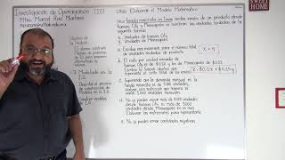 Modeling in Operations Research Example 1: Retail Store in Iowa