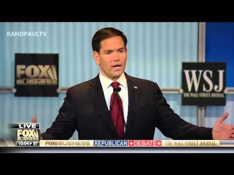 Rand Paul vs. Marco Rubio on wasteful government spending: Fox Business GOP Debate