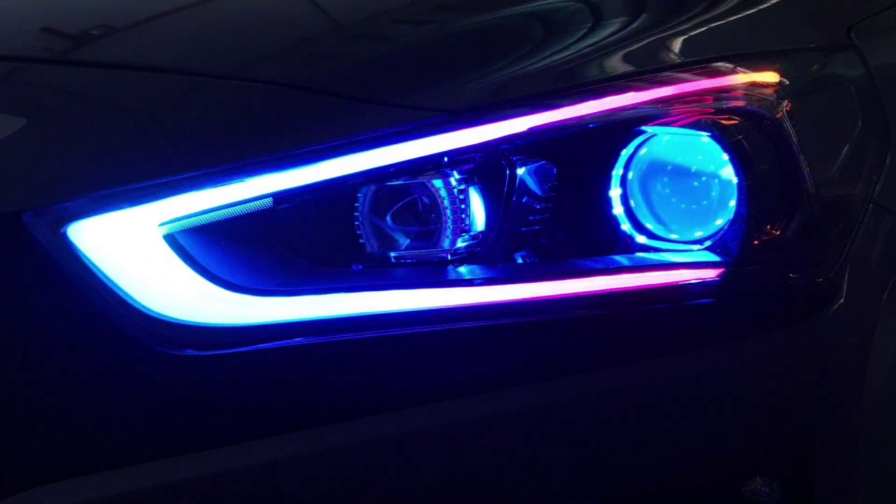 Hyundai Ioniq hev + headlight customize YouTube