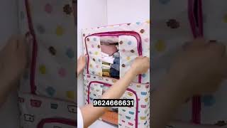 Foldable Fabric Clothes Storage Box – Organizer with Transparent Window for Wardrobe & Blankets
