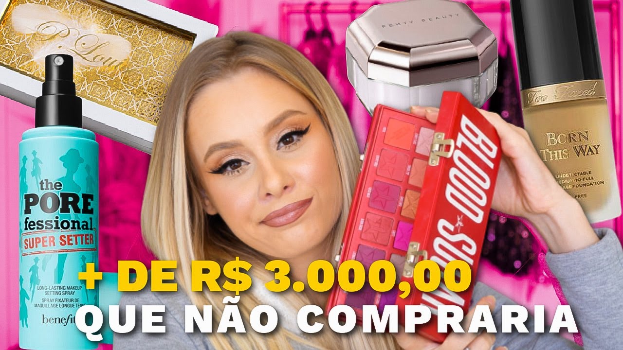 MAQUIAGENS CARAS E IMPORTADAS que eu NÃO COMPRARIA NOVAMENTE