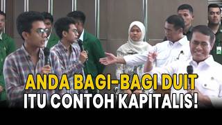 Debat Panas Saat Kuliah Umum USU, Mahasiswa Cecar Amran: Anda Bagi-Bagi Duit, Kapitalis!