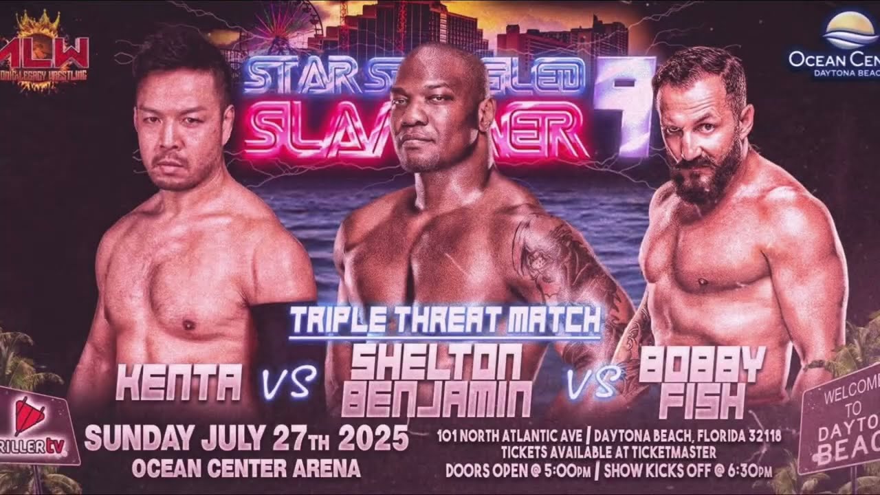 Bobby Fish vs. Kenta vs. Shelton Benjamin (Atomic Legacy Wrestling; 7-27-2025)