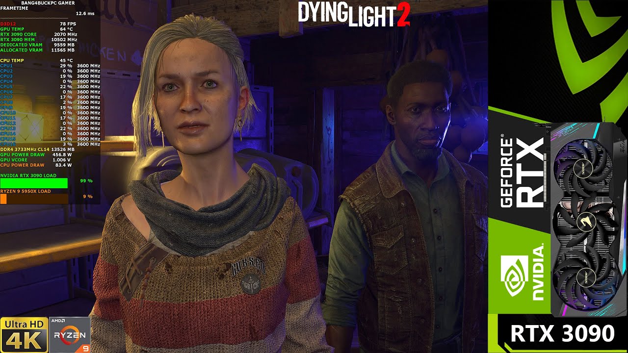 Dying Light 2 Optimized Ray Traced Settings 4K DLSS | RTX 3090 | Ryzen ...