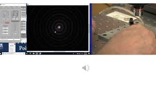 Centering a lens using a Bessel beam and center of curvature
