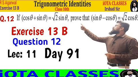 Class 10 Math Exercise 13 B Question 12 || R S Agarwal Chapter 13 B Question 12