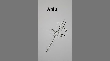 How to make best signature? #anju #calligraphy #bestsignature #signature