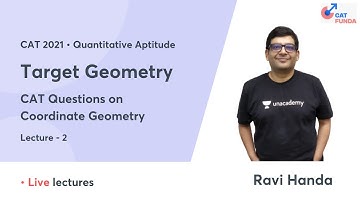 Target Geometry - CAT Questions on Coordinate Geometry l Quant | CAT 2021 l CAT Funda | Ravi Handa