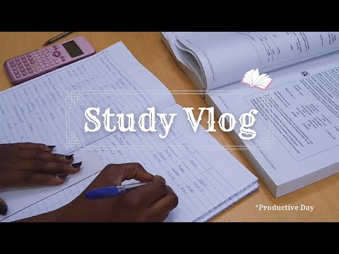Productive Study Vlog📚 | Preparing For Exam | Accounting Student