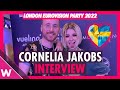 Cornelia Jakobs - "Hold Me Closer" (Sweden 2022) INTERVIEW @ London Eurovision Party 2022