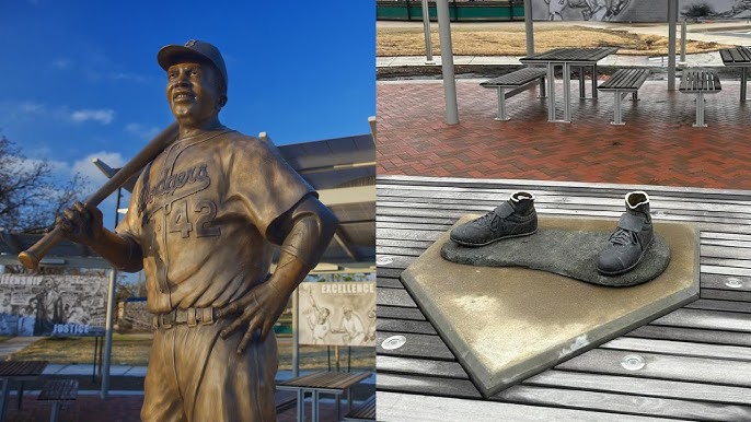 Jackie Robinson Statue Stolen And Burned