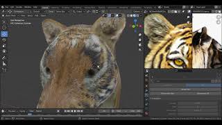 Creating a Tiger in Blender - Adding FUR PART 2