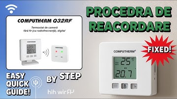 Cum să Reacordezi Rapid un Termostat Computherm Q32RF :pas cu pas