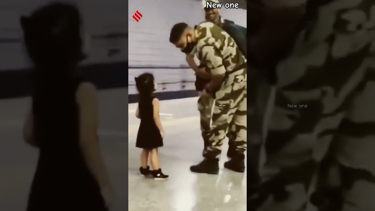 Little girl feet touching of jawan 