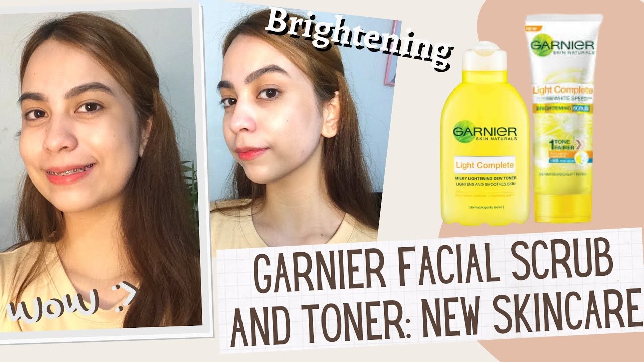 Garnier facial scrub and milky lightening dew toner + New skincare! │ Anna  Louise (Philippines) - YouTube
