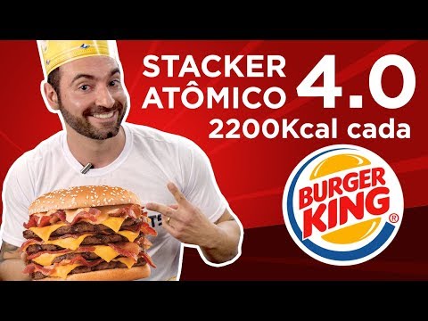 Recorde brasileiro BK Stacker Atômico 4.0 (2200kcal cada)
