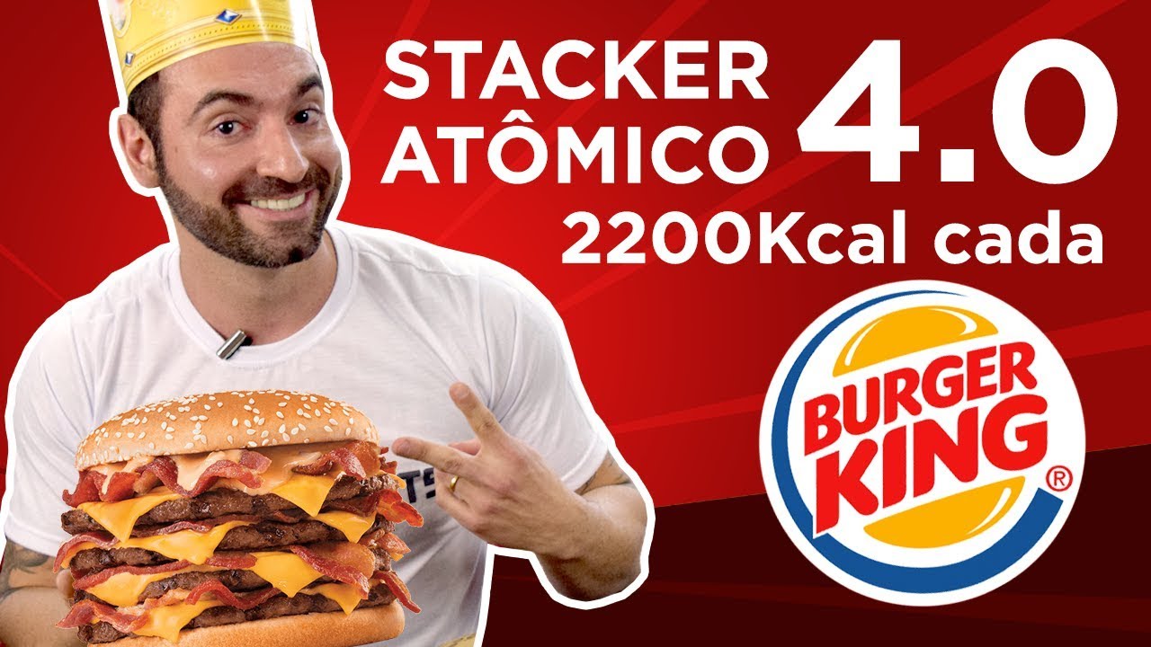 Recorde brasileiro BK Stacker Atômico 4.0 (2200kcal cada) - YouTube