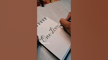 ONE LOVE 💕💕 #music #love #art #handwrite  #caligrapghy