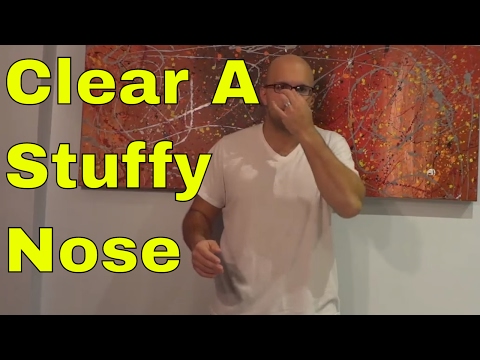 How To Clear A Stuffy Nose In Less Than 1 Minute