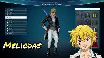 How to create Meliodas in demon form from Seven Deadly Sins in Jump Force.