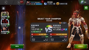 mcoc new map 6 mephisto mini boss solo